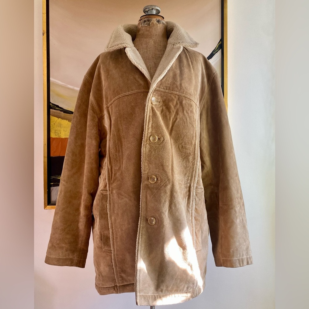 VTG Wilson’s Leather Suede Sherpa Coat